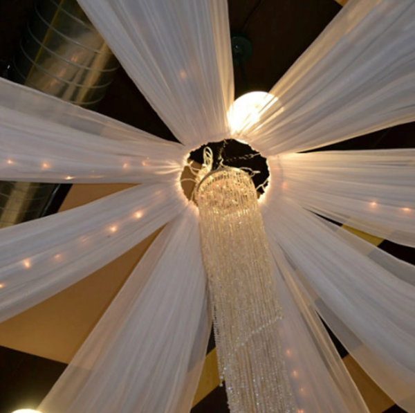 10ft x 20ft L Sheer drape curtain panels