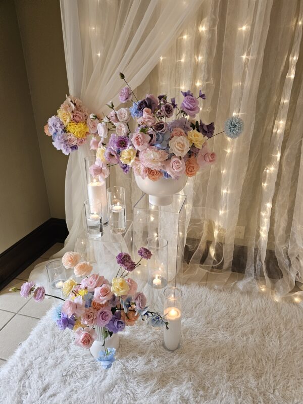 Large Hurricane Glass Candle Holders