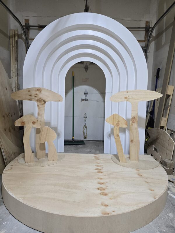 6x4 ft semi circle stage