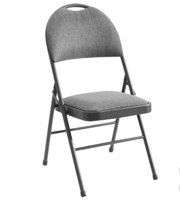 Black cushioned Folding Chairs Each