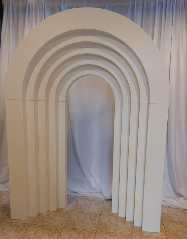 7ft H * 5ft W 3D wood backdrop arch